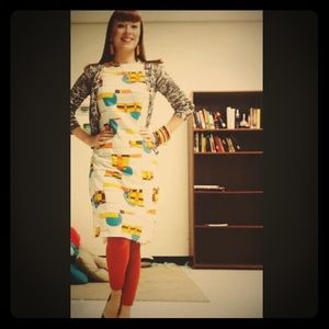 1960s Vintage Abstract Shift Dress